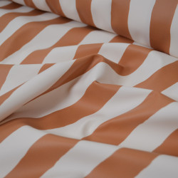 Waterproof fabric - Camel stripes - Calissone