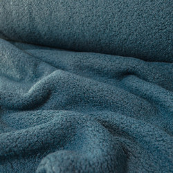 Sherpa - Teddy double face - Bleu pétrole - Calissone