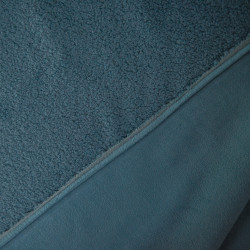 Sherpa - Teddy double face - Bleu pétrole - Calissone