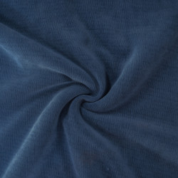 Velours sherpa double face - Bleu jeans - Calissone
