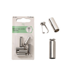 Round metal tip - 4mm cord - Calissone