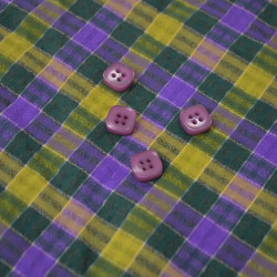 11mm square shirt button - Purple - Calissone