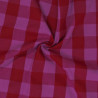 Checked woven cotton - Red and Fuchsia - Calissone