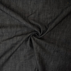 Chambray lyocell and linen - Dark blue - Calissone