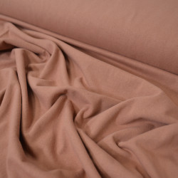 Jersey de coton uni lourd - Beige mocha - Calissone