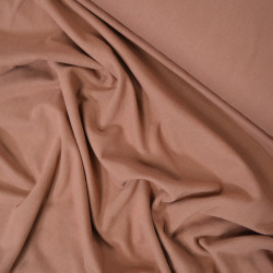 Jersey de coton uni lourd - Beige mocha - Calissone