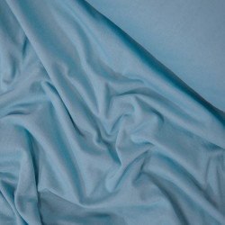 Jersey de coton uni lourd - Bleu ciel - Calissone