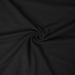 Heavy plain cotton jersey - Black - Calissone
