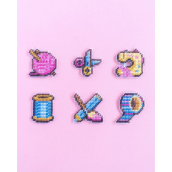 Kit Magnets canevas - Crafties - Calissone