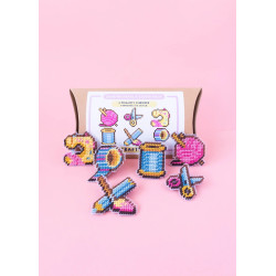 Kit Magnets canevas - Crafties - Calissone