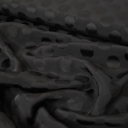 Jacquard de viscose à pois - Noir - Calissone