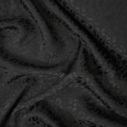 Viscose with polka dots (large) - Black - Calissone