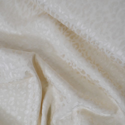 Leopard viscose jacquard - Off-white - Calissone