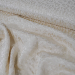 Leopard viscose jacquard - Off-white - Calissone