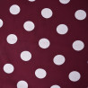 Viscose à pois (grands) - Aubergine - Calissone