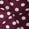Viscose à pois (grands) - Aubergine - Calissone