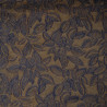 Jacquard denim velours feuilles - Brun - Calissone