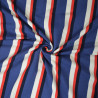 Sweat léger à rayures - Bleu marine et rouge - Calissone