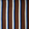 Sweat léger à rayures - Brun et bleu ciel - Calissone