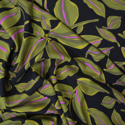 Viscose foliage - Green and black - Calissone