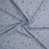 Jersey small flowers - Sky blue - Calissone