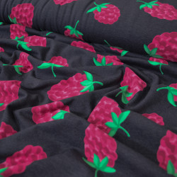 Jersey framboises XXL - Bleu marine - Calissone