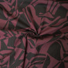 Coton viscose abstraite - Brun et terracotta - Calissone