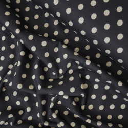 Polka dot knitted knit - Black - Calissone