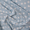 Batiste de coton - Pretty Polka - Sky - Calissone