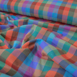 Multicolor Check Woven Cotton - Prism Gingham - Calissone