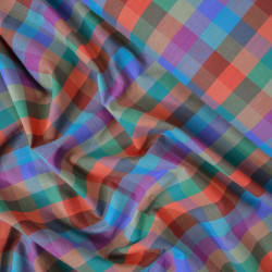 Multicolor Check Woven Cotton - Prism Gingham - Calissone