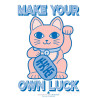 Affiche Maneki Neko - Chat porte-bonheur bleu A3 - Calissone