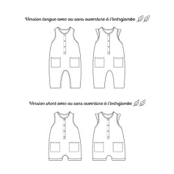 Pattern Pinson Jumpsuit 6 months-5 years - Calissone