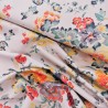 Tissu coton lin flammé - French bouquet - Calissone