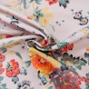 Tissu coton lin flammé - French bouquet - Calissone