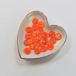 Shiny orange button 12mm - Calissone