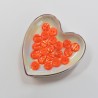 Shiny orange button 12mm - Calissone