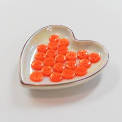 Shiny orange button 12mm - Calissone