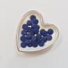 Button marine blue matte 12mm - Calissone