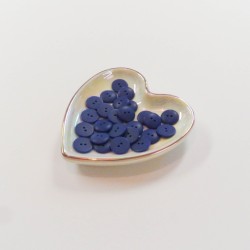 Button marine blue matte 12mm - Calissone