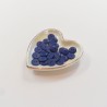 Button marine blue matte 12mm - Calissone