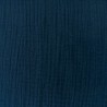 Double gaze de coton - Bleu marine - Calissone