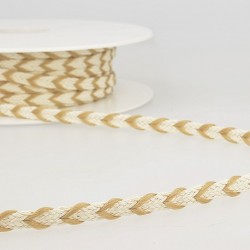 Galon tressé bicolore 6mm - Calissone