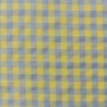 Gingham yarn dyed Bubble - Blue and yellow checks - Calissone