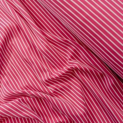 jersey raspberry stripes / textured white - Calissone