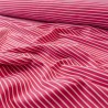 jersey raspberry stripes / textured white - Calissone