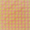 Vichy fil teint Bubble - Carreaux rose et jaune - Calissone