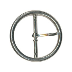 Round belt buckle 50mm - Silver - Calissone