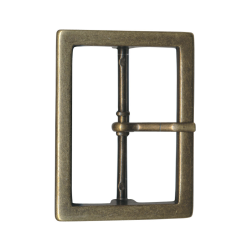 Rectangular belt buckle 60mm - Bronze - Calissone